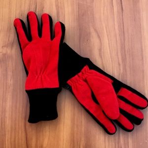 ☃️Quality RED-Black Heavy Lined Women Gloves s/M